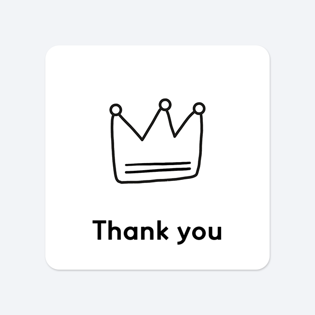 사각라운드형 스티커