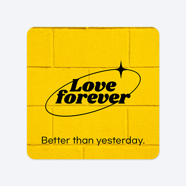 사각라운드형 스티커