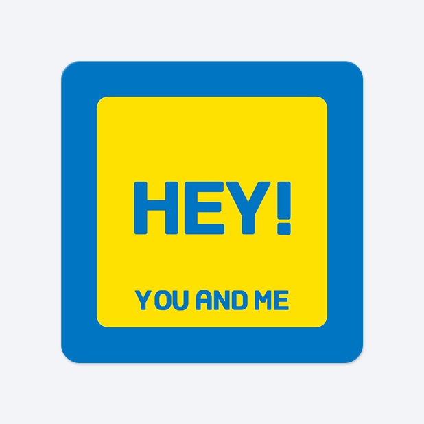 사각라운드형 스티커