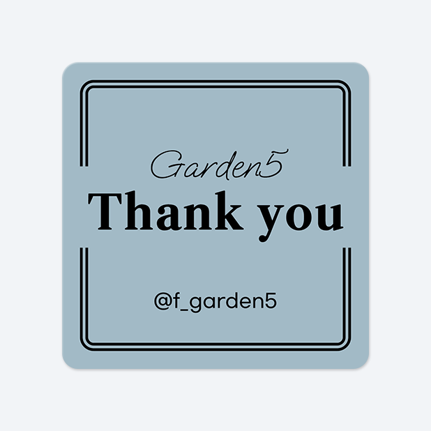 사각라운드형 스티커