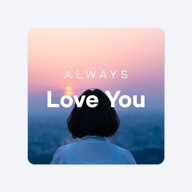 사각라운드형 스티커