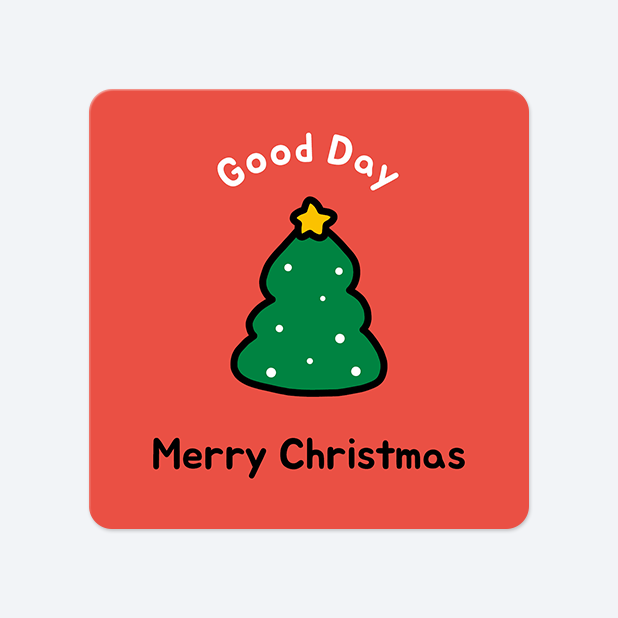 사각라운드형 스티커