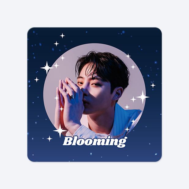 사각라운드형 스티커