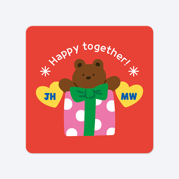 사각라운드형 스티커