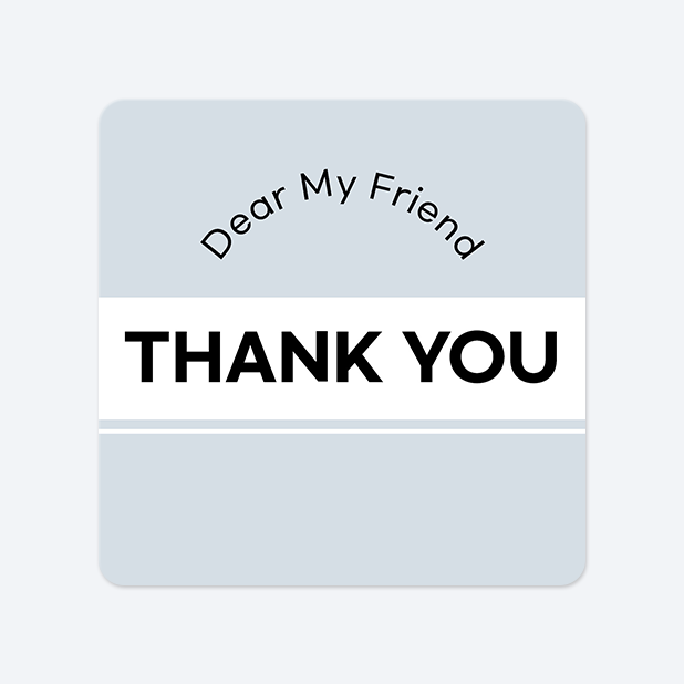 사각라운드형 스티커