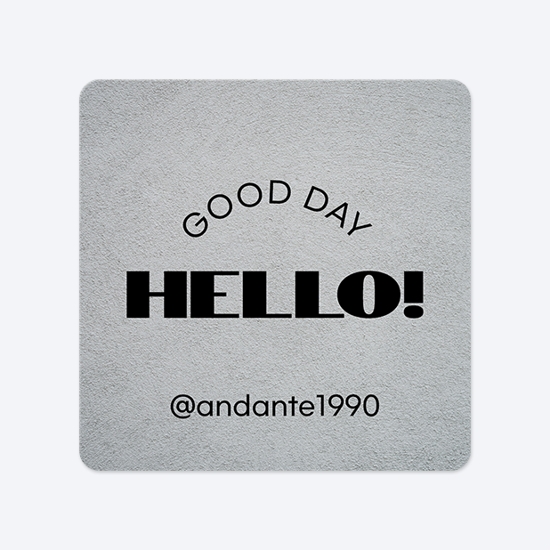 사각라운드형 스티커