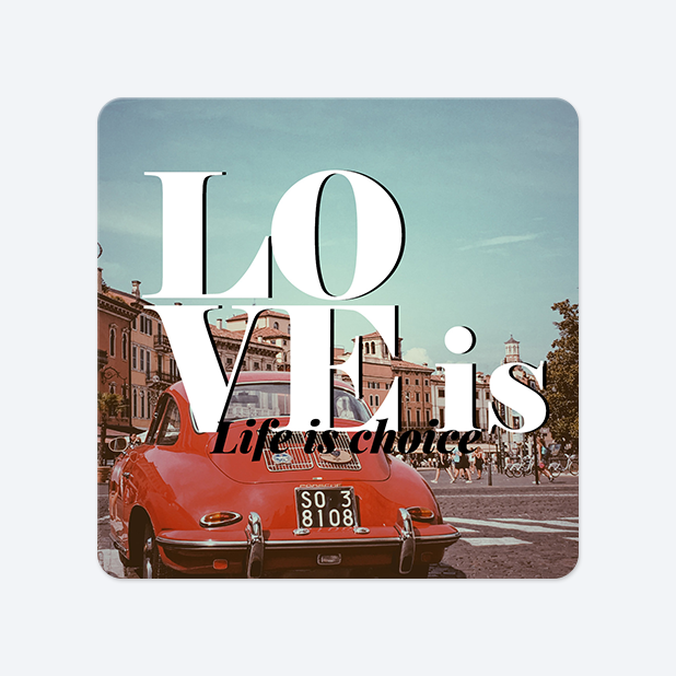 사각라운드형 스티커