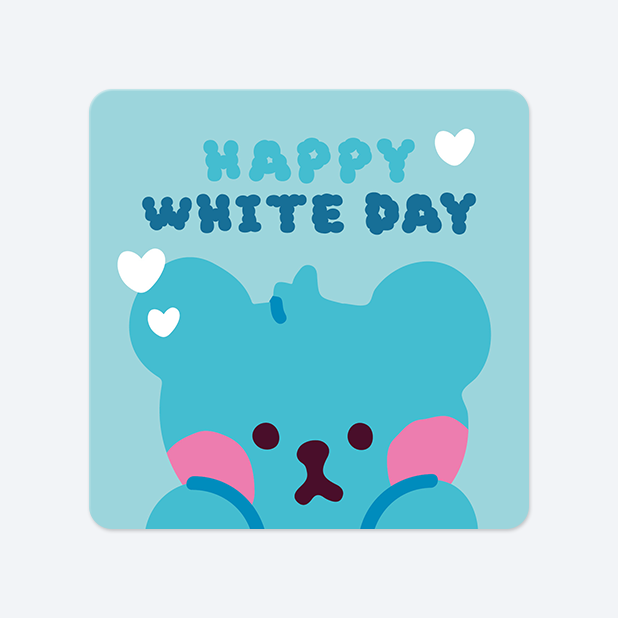 사각라운드형 스티커